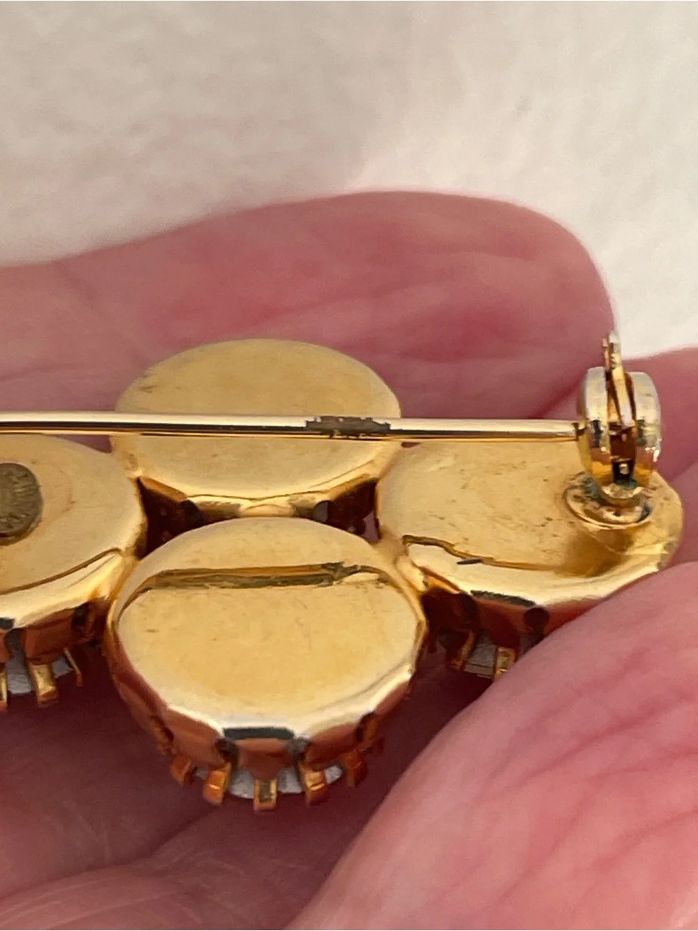 Vintage Aurora Borealis Cluster Pin Brooch Made in Austria